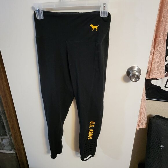 PINK Victoria's Secret Pants - VICTORIAS SECRET PINK SALUTE TO U.S. ARMY YOGA LEGGINGS SZ S